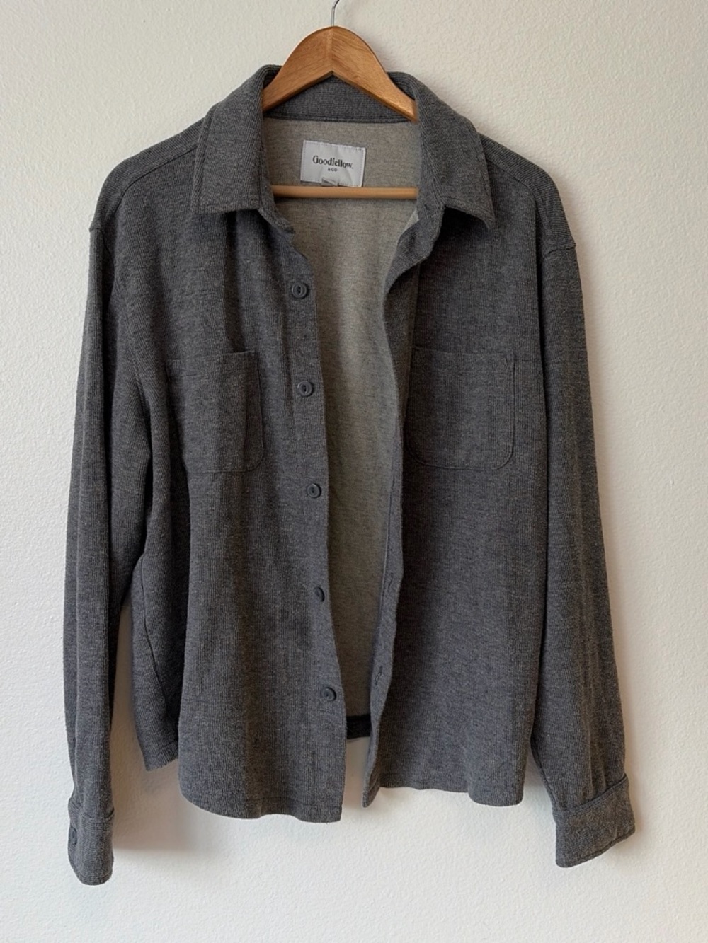 Goodfellow & Co Gray Button-Up shacket